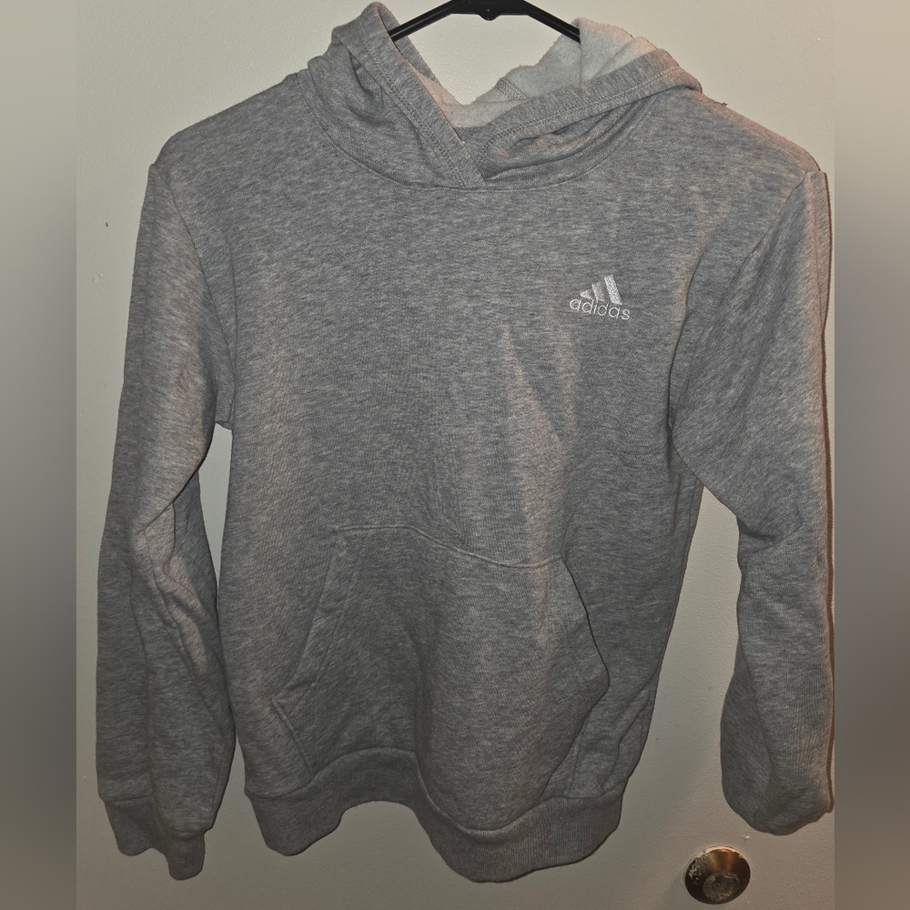 Adidas Boy's Gray Hoodie